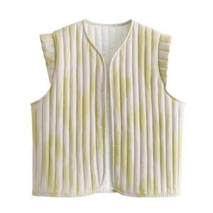 Printed Butterfly Sleeve Handcrafted Vest